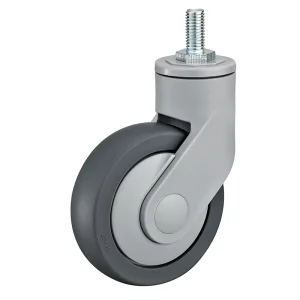 IMtg 42(12) - Аппаратное колесо из термопластичной резины 100 мм (болт М12, шарикоп,  г/п 80 кг)